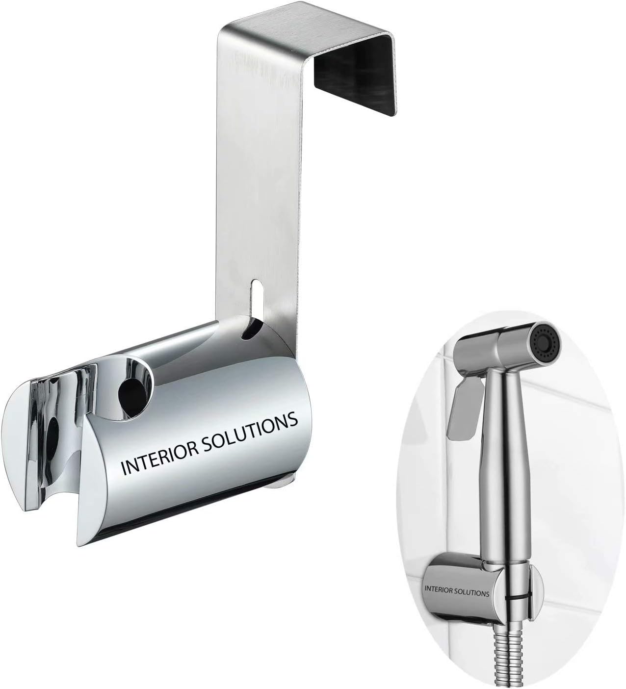 Interior Solutions Shattaf Bidet Holder Round Heldheld Shower Brasket