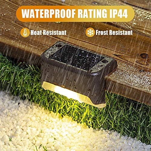 Solar Deck Lights Outdoor, Solar Powered Step Led Light - Image 5