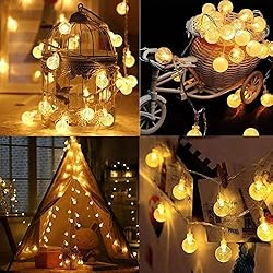 UPOOM Solar String Lights Outdoor 24FT 50LED