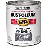 Rust-Oleum 7780502 Protective Enamel Paint, 32-Ounce, Flat Whtie Clean Metal Primer