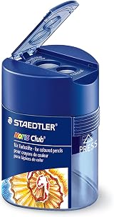 Staedtler 512 128 Double-Hole Triangular Pencil Sharpener, Metal Inset, 30° view 2