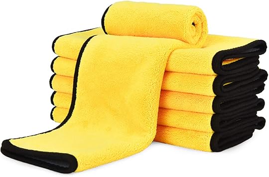 Amazon Co Jp 洗車タオル 大判 マイクロファイバークロス 洗車職人のこだわり 傷防止 洗車 ワックス拭き取り 速乾タオル 吸水タオル 洗車用 家事用 6枚入り60cm 30cm ホーム キッチン