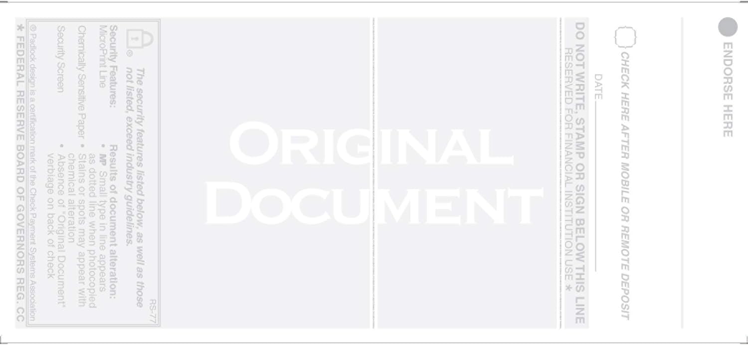 CheckSimple Laser Business Checks, Middle Format for MAS & Businessworks Software (100 Qty) - Custom : Office Products