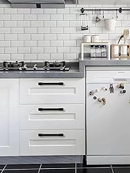 khtumeware 6 Pack Matte Black Cabinet Pulls 10