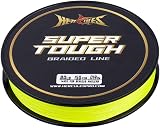 HERCULES 8lb Test Fluorescent Yellow 150 Yards Braided Fishing Line 4 Strands view 8