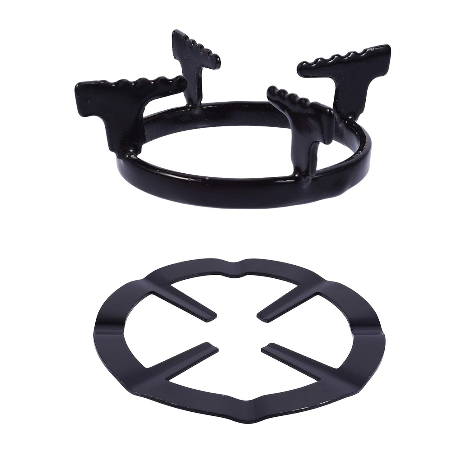 UPKOCH 2pcs Gas Stove Rack Wok Support Ring Non Slip Cast Iron Gas