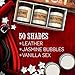 Old Factory Scented Candles - 50 Shades - Set of 3: Leather, Jasmine Bubbles, Vanilla Sex - 3 x 4-Ounce Soy Candles