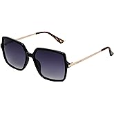 Nine West Women's Kira Sunglasses Square, Brown, 55mm