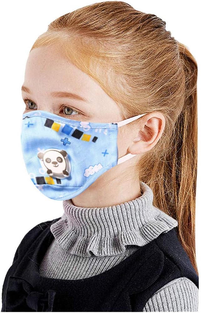JSPOYOU Kids Children Unisex Cotton s Anti Dust Pollution s Reusable