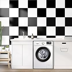 practicalWs 10pcs-5 Black & 5 White Peel and Stick