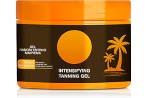 AIWEJAY Intensive Tanning Gel, Natural Tanning Accelerator Cream Gel, Hydrating Natural Ingredients for Long Lasting Dark Tan(150g/5.29oz)
