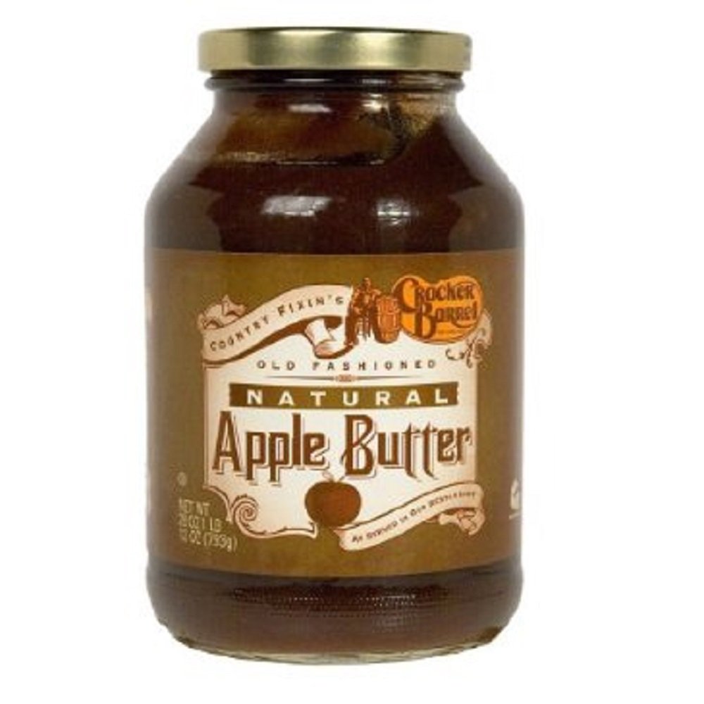 Cracker Barrel Natural Apple Butter 28 oz Jar Grocery