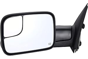 ZAPOSTS Towing Mirror Replacement Fit for 02-08 DodgeRam 1500 for 03-09 Dodge Ram 2500 3500 Pickup Truck Power Heated Tow Folding Side View Mirror Driver Side