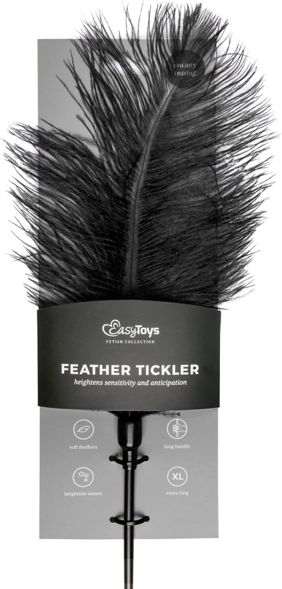 EasyToys Fetish Collection Black Feather Tickler, Black - Image 3