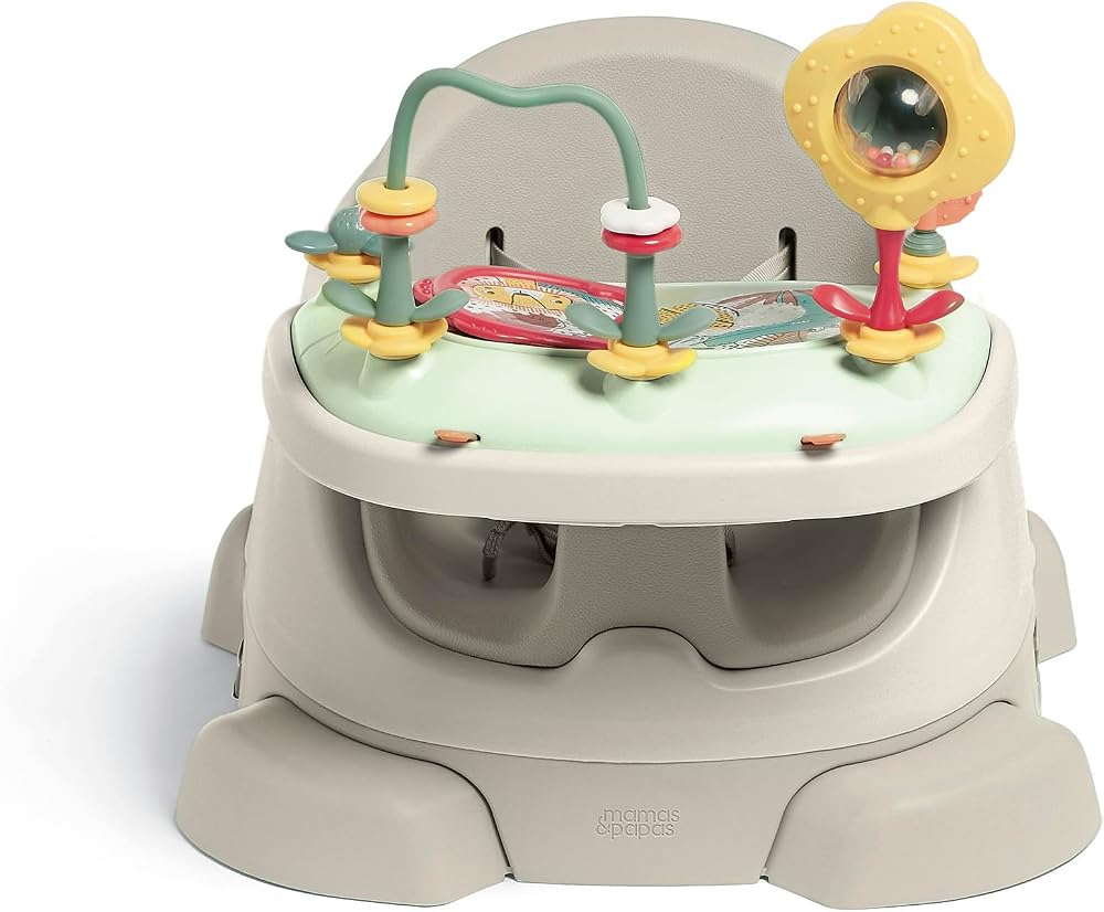 Mamas & Papas Baby Bug Booster Seat for Dining with Tray Clay