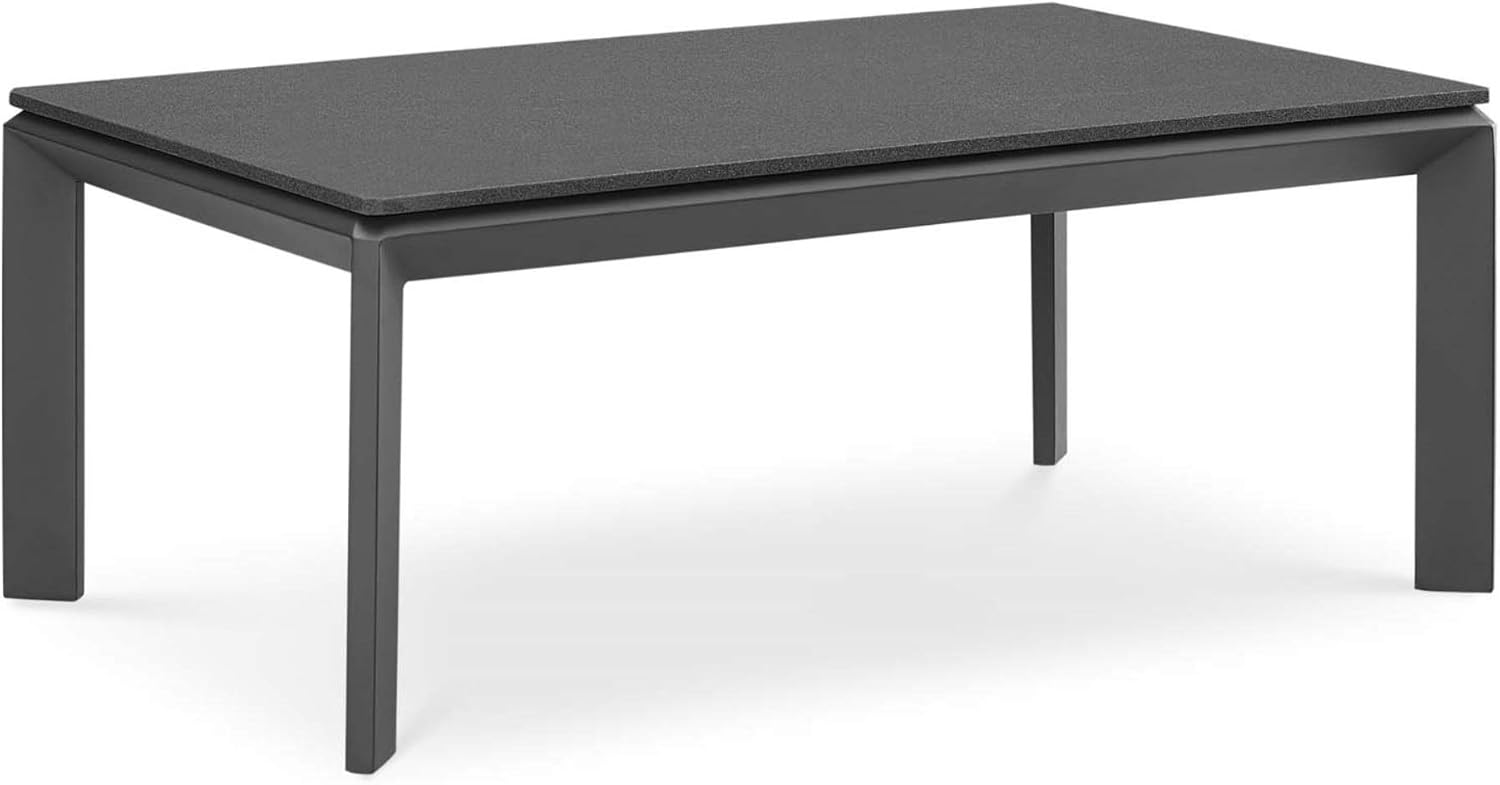 Ergode Riverside Aluminum Outdoor Patio Coffee Table - Gray : Garden & Outdoor