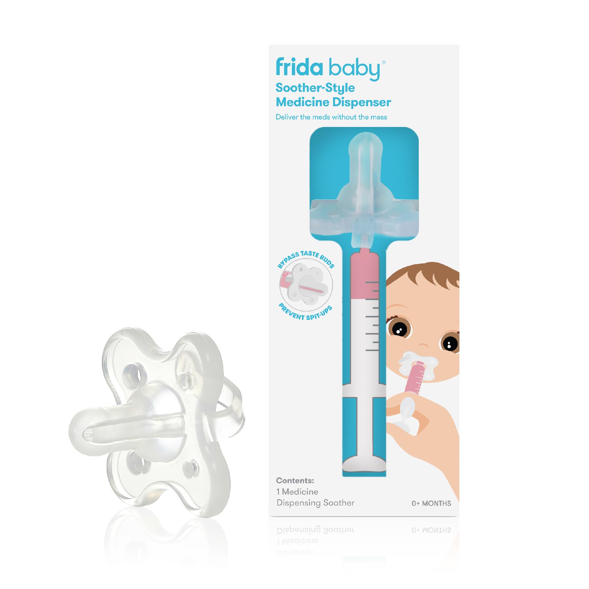 Frida Baby Medicine Pacifier, Accu-Dose Paci, Medi Frida Dispenser for Mess & Fuss Free Use