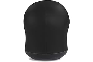 Safco Zenergy Swivel Ball Chair, Anti-Burst, Vinyl Exercise Ball Chair for Home, Office & Classroom, Ideal for K-12, Supports Active Seating, Black Vinyl
