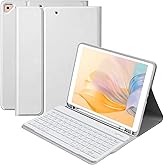 BQSS for iPad 9th Generation Case with Keyboard 10.2 Inch, Detachable Wireless Bluetooth Keyboard Case with Pencil Holder for iPad 9th/8th/7th, for iPad Air 3rd Gen/Pro 10.5 inch (Gray)