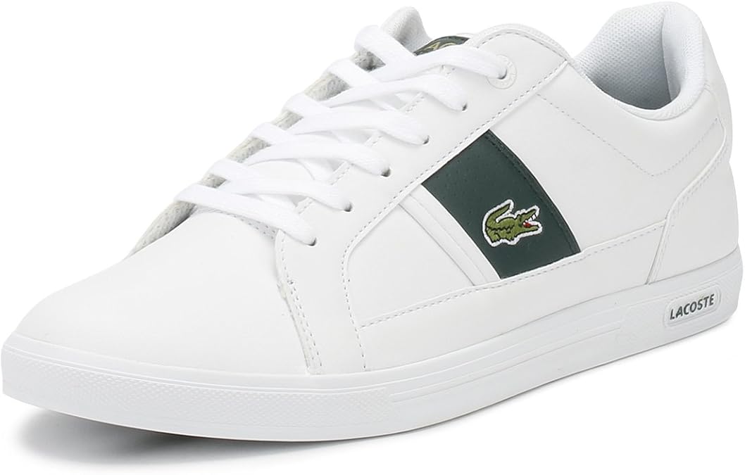 green lacoste trainers