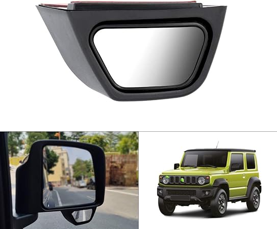 Amazon Auto Spec スズキ ジムニー Jb64w Jb74w 補助ミラー サポートミラー 運転席側サポートミラー サイドミラー Jimny ジムニーシエラ 専用 バックミラー 右ハンドル車 車種専用設計 角度調整 死角解消 取付簡単 １pcsセット スズキ ジムニー Jb64w Jb74w ブラック