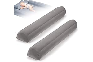 USHMA 2Pack Travel Bed Rails for Toddlers | Non-Slip Soft Flocking Portable Inflatable Bed Rails for Toddlers | Travel Toddler Bed Rail for Full, Queen, King Size Beds | Portable Bed Rail for Travel