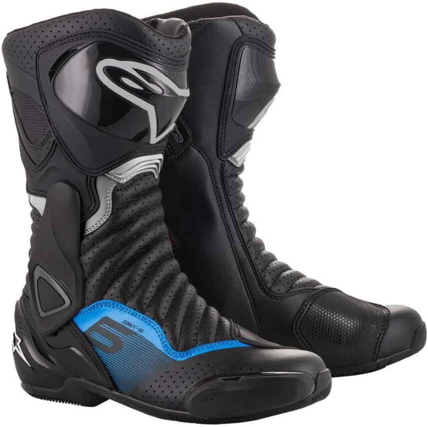 Alpinestars Men's SMX-6 v2 Vented Street Motorcycle Boot, Black, 44: Automotive