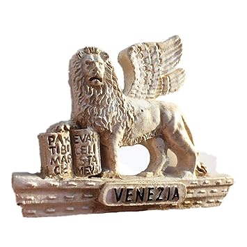 Imán para nevera con diseño de León de Venecia de Santa Marca, con ...