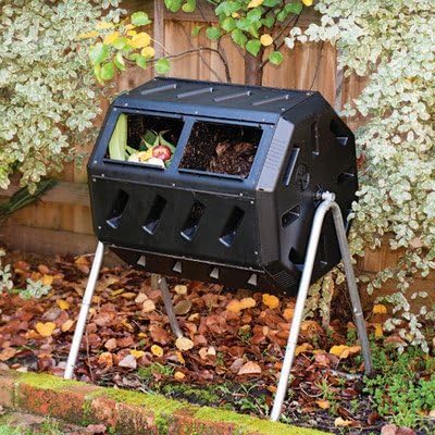 2 X Yimby Tumbler Composter, Color Black