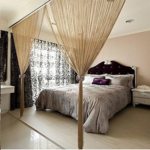 Bathroom Products, Ikevan (200cm x 100 cm )Beige Window Curtain Door Curtain Window Display (Beige)