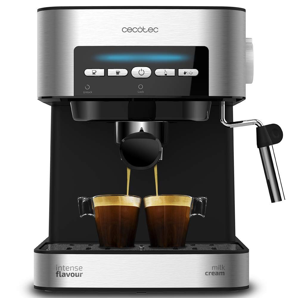 Cecotec-Cafetera-express-Power-Espresso-20-Matic-850-W-20-Bares-15L-Brazo-Doble-Salida-Vaporizador-Superficie