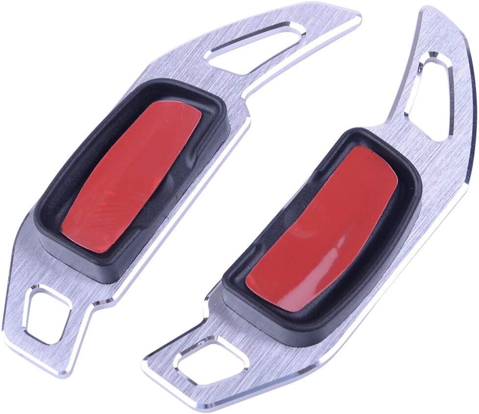 1Pair Car Steering Wheel Shift Paddle Extension Shifter Fit For Mercedes-For Benz A B C E Cla Cls Gla Cls Ml Gl Sl Slk Class (Silver)