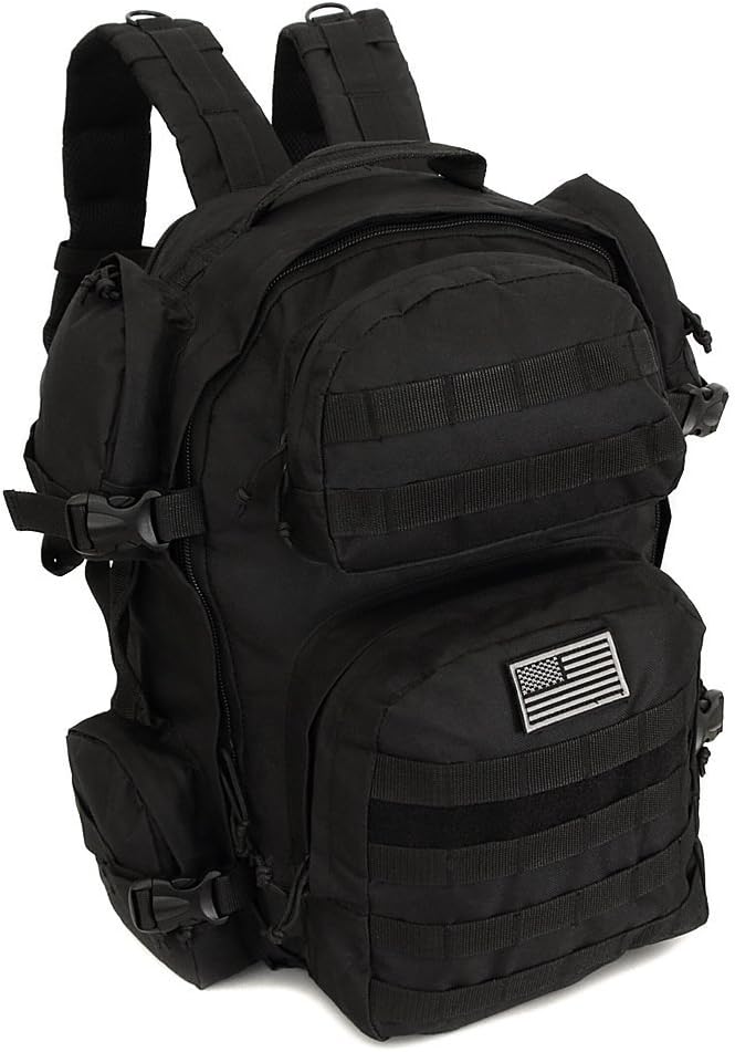 NPUSA Expandable Tactical Molle Hydration Ready Backpack Daypack Bag