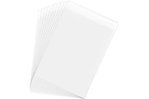uxcell 16.5"x 11" Acid-Free Picture Sleeve, 100 Pack Crystal Clear Photo Sleeves Storage Bags Transparent Sealing Bag for 11"