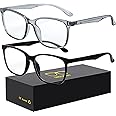 Oilway Blue-Light Blocking Glasses Computer Reading/Gaming/TV/Phones Glasses Fashion Anti Eyestrain UV Glasses for Women Men