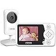VTimes Baby Monitor with Camera and Audio, 2.4" LCD Screen Video Baby Monitor No WiFi Night Vision, Portable Baby Camera Monitor VOX Pan-Tilt-Zoom Alarm and 1000ft, Ideal for Baby/Elderly/Pet