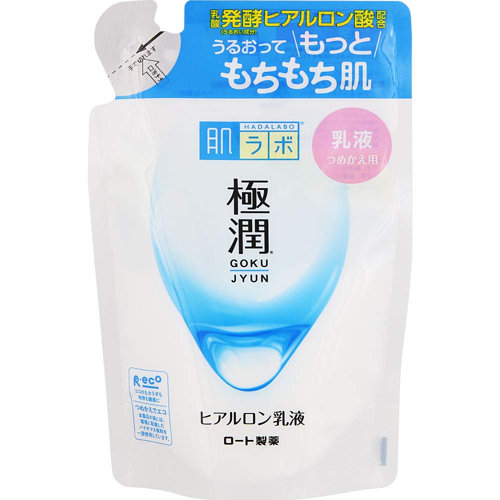 Rohto Hada Labo Gokujyun Super Hyaluronic Milky Lotion Refill 140ml