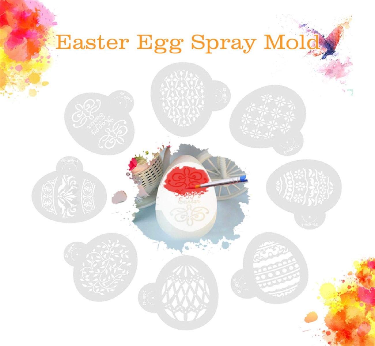 Guesthome Easter Eggs Easter Eggs Tools Cake Stencil Template