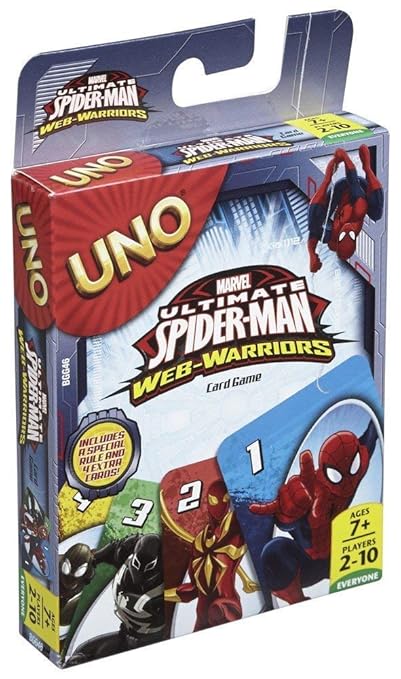 Sadbhavna Mattell Spiderman UNO Card Game (Pack of 2)
