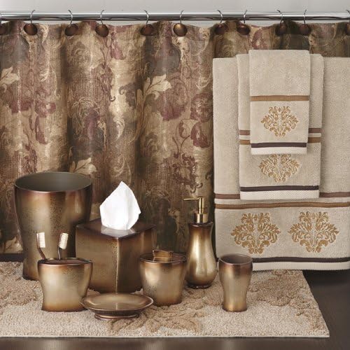 Chapel Hill by Croscill Hastings Shower Curtain, 70 by 72-Inch, Antique
