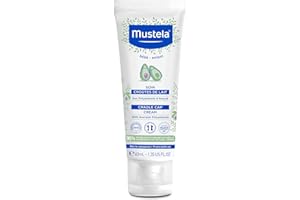 Mustela Baby Cradle Cap Cream - Newborn safe - with Natural Avocado - Paraben Free & Fragrance Free - 1.35 Fluid Ounce
