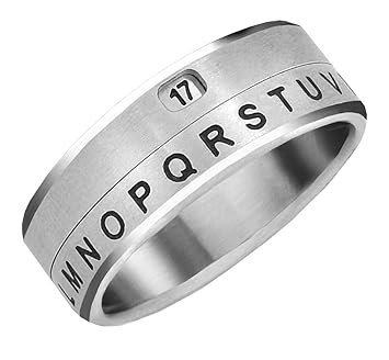 Decoder Ring Secret Window (Size 08, Silver)