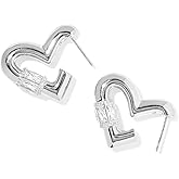 Kendra Scott Womens Emery Heart Hoop Earrings