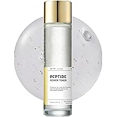 BOM Cosmetics Peptide Power Toner 5.07 Fl Oz, Hydrating Serum-Like Toner with Penta-Peptides and 99% Pure Gold for Skin Collagen Boost, Smoothness, and Long-Lasting Moisture, Korean Skincare