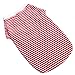 Petroom Dog Shirts for Large Dogs,Dog Striped Cotton T-Shirt Breathable Stretchy Costumes Pet Pullover Clothes(Red White Stripe,XL)