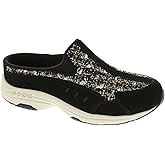 Easy Spirit Traveltime Women's Slip On, 5.5 B(M) US, Black-Tweed-Multi-Patent