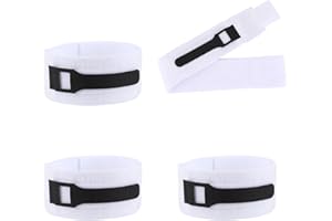 4pcs Foley Catheter Leg Straps with Anti-Slip Silicone Strip, 63x5cm/24.8x1.97in Nylon Secure Urinary Catheter Stabilization 