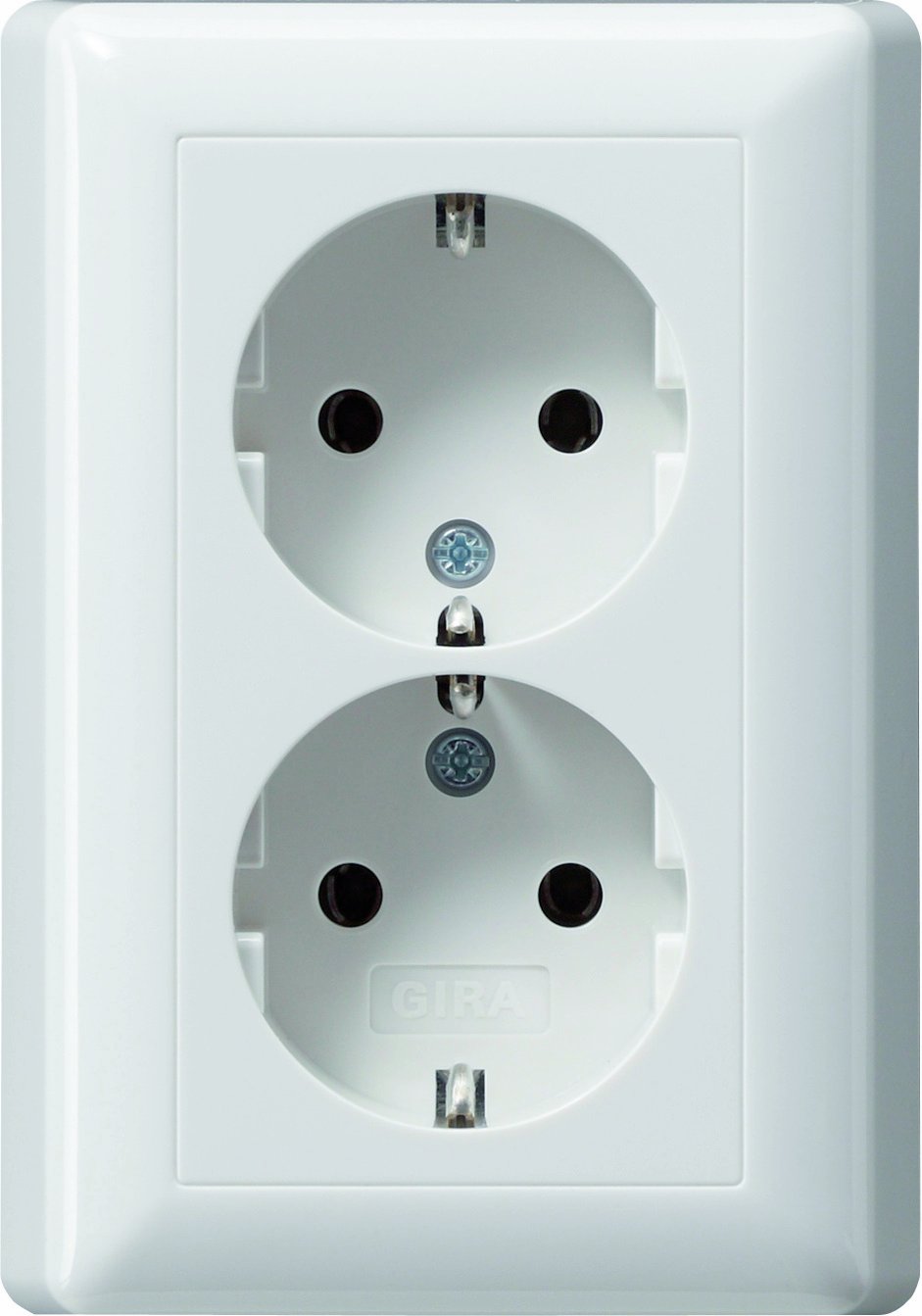 Gira DOPPEL-SCHUTZKONT. REINWEISS GL NZEND