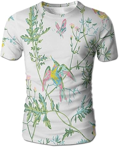 Amazon Com Men S T Shirt Hummingbirds Creative 3d Full Printed