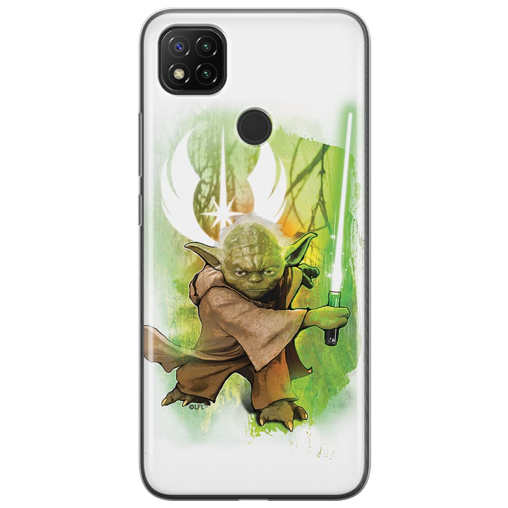 ERT GROUP mobile phone case for Xiaomi REDMI 9C original and officially Licensed Star Wars pattern Yoda 005 optimally adapted to the shape of the mobile phone, case made of TPU